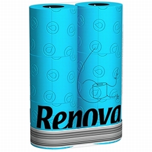 Renova Blue – Blauw Toiletpapier – 6 Rollen