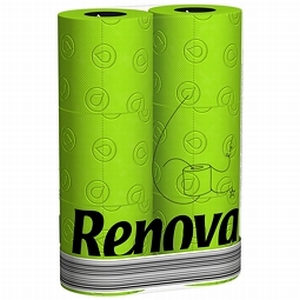 Renova Green – Groen Toiletpapier – 6 Rollen