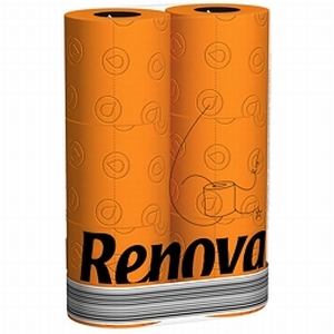 Renova Orange – Oranje Toiletpapier – 6 Rollen