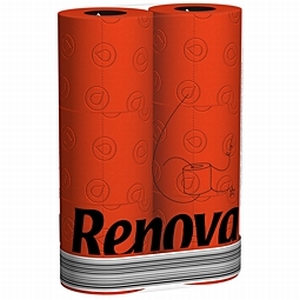 Renova Red – Rood Toiletpapier – 6 Rollen