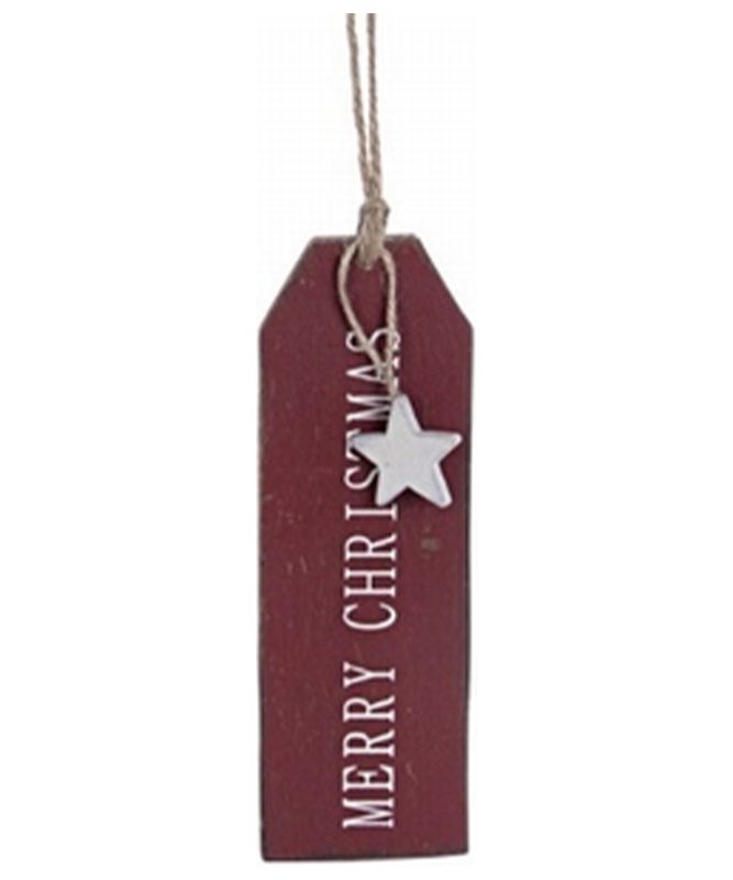 Deurhanger Merry Christmas Rood